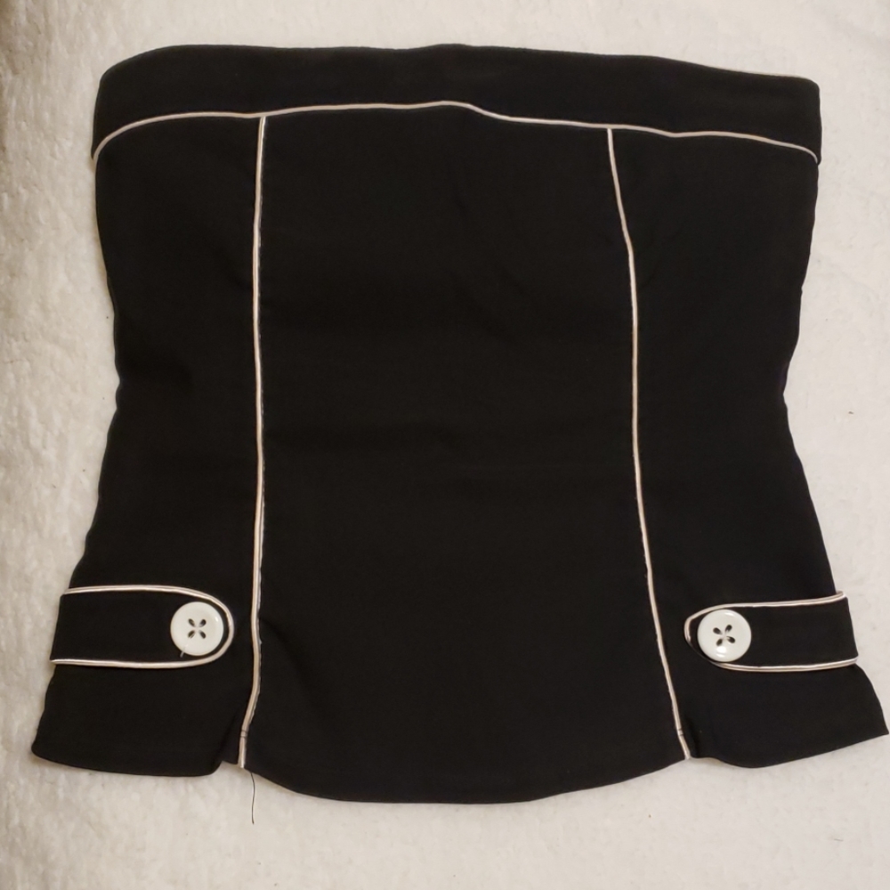 Zip-up Retro Tube Top